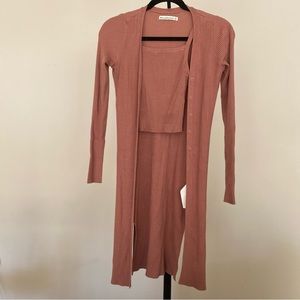Abercrombie Cardigan + Tank set